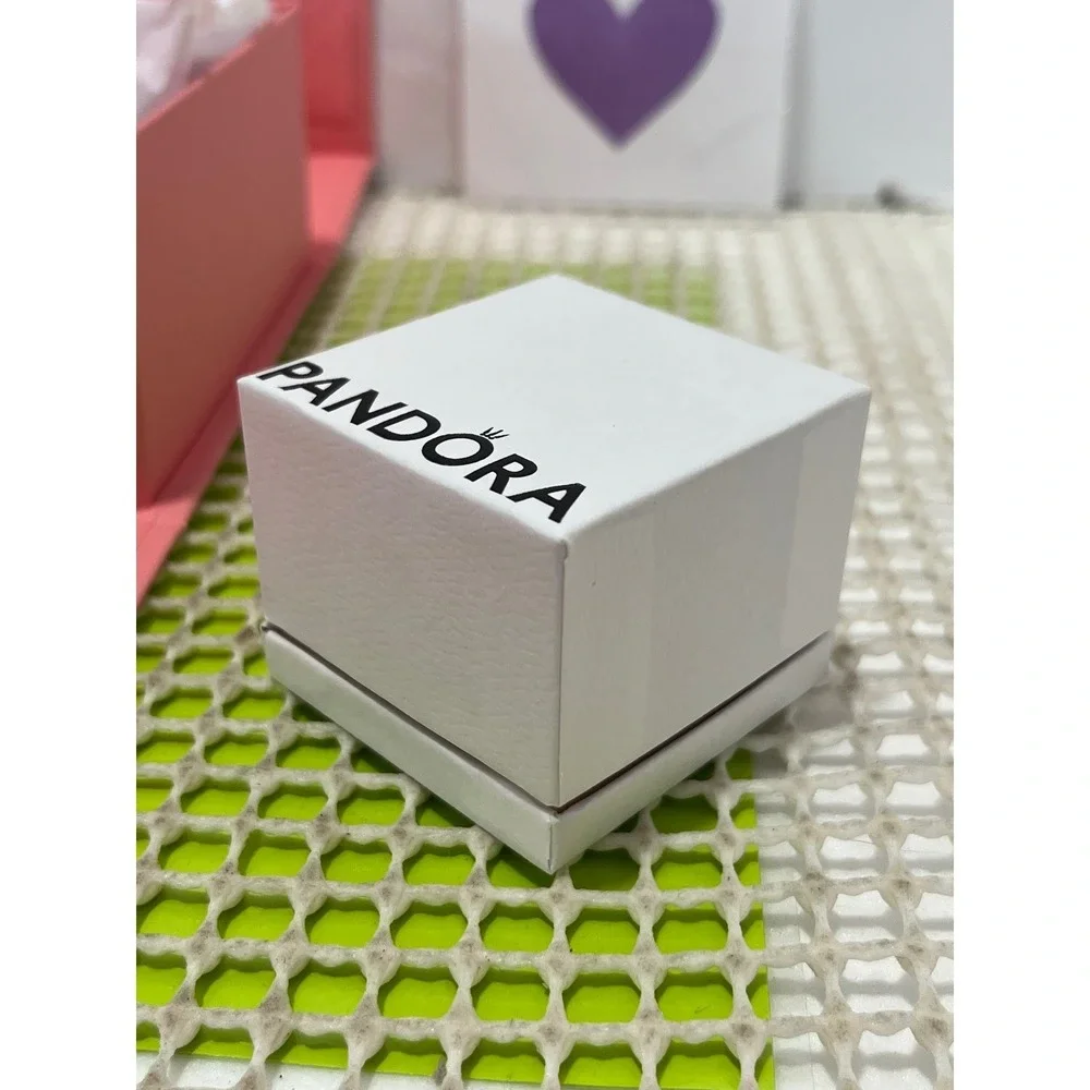 Pandora Pink Jewelry Gift Box w/ Ribbon Bow & Small White Inner‎ Box